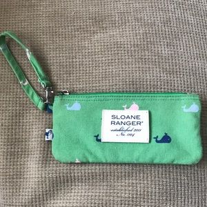 Sloane Ranger Preppy Whale Wristlet